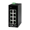 NFI-U08-2 8-Port Unmanaged Industrial Ethernet Switch - 10/100 Mbps, Ruggedized, -40Â° to 75Â°C, DIN Mount