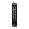 Tripp Lite NGI-M05-C1 5-Port Managed Industrial Gigabit Ethernet Switch - 10/100/1000 Mbps, GbE SFP Slot, -40° to 75°C, DIN Mount