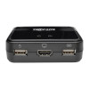 B032-HUA2 2-Port USB/HD Cable KVM Switch with Audio/Video, Cables and USB Peripheral Sharing