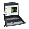 B020-U08-19-K NetDirector 8-Port 1U Rack-Mount Console KVM Switch with 19-in. LCD + 8 PS2/USB Combo Cables