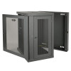 SRW15US SmartRack 15U Low-Profile Switch-Depth Wall-Mount Half-Height Rack Enclosure, Hinged Back