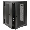 Tripp Lite SRW18USDP SmartRack 18U UPS-Depth Wall-Mount Half-Height Rack Enclosure, Hinged Back