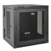 SRW10US SmartRack 10U Low-Profile Switch-Depth Wall-Mount Small Rack Enclosure, Hinged Back