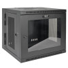 SRW10USG SmartRack 10U Low-Profile Switch-Depth Wall-Mount Small Rack Enclosure, Clear Acrylic Window, Hinged Back