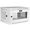 SRW6UWG SmartRack 6U Low-Profile Switch-Depth Wall-Mount Mini Rack Enclosure, Clear Acrylic Window, White