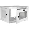 SRW6UWG SmartRack 6U Low-Profile Switch-Depth Wall-Mount Mini Rack Enclosure, Clear Acrylic Window, White