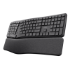 Keyra Ergonomic multidevice wireless keyboard - Black