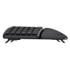 Keyra Ergonomic multidevice wireless keyboard - Black