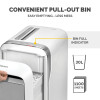 Fellowes Paper Shredder LX221 20 Sheet Micro Cut Shredder with 30 Litre Pull Out Bin Superior Security P5 White