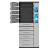 Kiosk Laptop Charging Cabinet USB-C 65W 11-bay (individual compartment - PIN locked), Suitable for USB-C laptops (to 17.3"), iPads, MacBooks, Chromebooks, other USB-C devices, Bays 448x328x12
