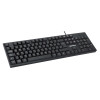 Keyboard UK USB Wired, Standard Qwerty layout, Black, Full Size Keys, Cable 1.5m, USB-A connection, Plug and Play, Three Year Warranty, Retail Boxed