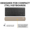 Fellowes Keyboard Wrist Rest Breyta Compact Keyboard Wrist Support with Antibacterial Protection Ergonomic Wrist Support Sand