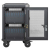 iPad to 13", MacBook Air to 13" & Chromebook 14" 20-bay Charging Trolley/Cart via USB-C (30W), Also other tablets/smartphones (with device to USB-C cable), Bays 330x25x235mm, USB-C charging c