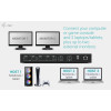 USB-C KVM Dock PRO for Three Hosts, Dual Video, with 2x Power Delivery, max 92W