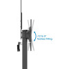 Trolley Mount Stand for TV & Monitors (crank handle height adjust), For screens: 37" to 65", VESA compatibility: all between 200x200 to 600x400mm -check the dimensions of the four mounting ho
