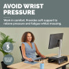 Fellowes XL Mouse Mat Wrist Rest Breyta XL Mouse Pad Wrist Support with Antibacterial Protection Ergonomic Mouse Mat Marine