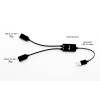 USB-A Cable HUB 2 port (2x USB-A)