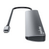 USB-C Dock/Hub, Ports (x7): USB-A (x3) and USB-C (x4), with Power Delivery (PD) 100W- requires external USB-C charger (not included). USB powered (no external power supply required) when PD i