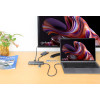 USB-C Dock/Hub with Card Reader, Ports (x7): Ethernet, HDMI, USB-A (x3) and USB-C (x2), with Power Delivery (PD) 100W- requires external USB-C charger (not included). USB powered (no external