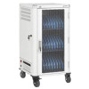 Laptop Charging Cart/Trolley via AC Adapter (UK) 30-bay, Install device's AC Adapter (power cables) into unit, Suitable for ALL laptops (to 16"), iPads, MacBooks, Chromebooks, other portable 