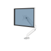 Fellowes Monitor Arm - Platinum Series Monitor Mount for 8KG 40 Inch Screens - Adjustable Monitor Desk Mount - Tilt 45Â° Pan 180Â° Swivel 360Â° Rotation 360Â°, VESA 75 x 75/100 x 100 - White