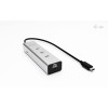 USB-C Charging Metal HUB 5port with USB-C video 8K + Power Delivery 85W