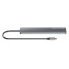 USB-C Dock/Hub, Ports (x7): USB-A (x3) and USB-C (x4), with Power Delivery (PD) 100W- requires external USB-C charger (not included). USB powered (no external power supply required) when PD i