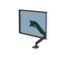 Fellowes Monitor Arm - Platinum Series Monitor Mount for 8KG 40 Inch Screens - Adjustable Monitor Desk Mount - Tilt 45Â° Pan 180Â° Swivel 360Â° Rotation 360Â°, VESA 75 x 75/100 x 100 - Black