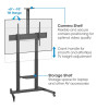 Trolley Mount Stand for TV & Monitors (crank handle height adjust), For screens: 37" to 120",VESA compatibility:all between 200x200 to 1000x600mm -check the dimensions of the four mounting ho