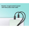 Dual USB-C to USB-C Charging Cable, 100W, 2m, Male to Two Males, Smart Power Splitter Cable, Charges Two Devices from One USB-C PD Port, Delivers up to 100W for single charging and up to 70W 