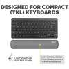 Fellowes Keyboard Wrist Rest Breyta Compact Keyboard Wrist Support with Antibacterial Protection Ergonomic Wrist Support Grey