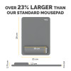 Fellowes XL Mouse Mat Wrist Rest Breyta XL Mouse Pad Wrist Support with Antibacterial Protection Ergonomic Mouse Mat Grey