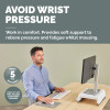 Fellowes XL Mouse Mat Wrist Rest Breyta XL Mouse Pad Wrist Support with Antibacterial Protection Ergonomic Mouse Mat Grey