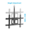 Ceiling Mount for TV & Monitors, For screens: 37" to 65", Adjustable height: 70-157 cm, VESA compatibility: all between 200x200 to 600x400mm - check the dimensions of the four mounting holes 
