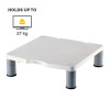 Fellowes Computer Monitor Stand with 3 Height Adjustments - Standard Monitor Riser with Cable Management - Ergonomic Adjustable Monitor Stand for Computers - Max Weight 27KG/Max Size 21" - Pl