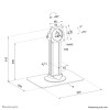 Neomounts DS15-631BL1 Tablet desk stand - max 3 kg | 6,6 lbs