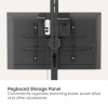 Trolley Mount Stand for TV & Monitors (crank handle height adjust), For screens: 37" to 65", VESA compatibility: all between 200x200 to 600x400mm -check the dimensions of the four mounting ho