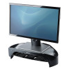 Fellowes Computer Monitor Stand with 3 Height Adjustments - Smart Suites Monitor Riser Plus with Storage Area - Ergonomic Adjustable Monitor Stand for Computers - Max Weight 10KG/Max Size 21"