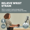 Fellowes Vertical Wireless Mouse Breyta Plus+ Ergonomic Left Handed Vertical Mouse with Antibacterial Protection Large