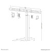 Neomounts AV80-500BL Videobar floor stand - VESA - max 10 kg - universal