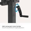 Trolley Mount Stand for TV & Monitors (crank handle height adjust), For screens: 37" to 65", VESA compatibility: all between 200x200 to 600x400mm -check the dimensions of the four mounting ho