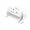 Fellowes Power Desk Socket with 1 Power Socket 1 USB-A & USB-C Ports White