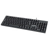 Keyboard UK USB Wired, Standard Qwerty layout, Black, Full Size Keys, Cable 1.5m, USB-A connection, Plug and Play, Three Year Warranty, Retail Boxed