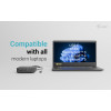 USB-C DP Dual HDMI Docking Station with Power Delivery 100 W + Universal Charger 100W