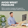 Fellowes Mouse Mat Wrist Rest Breyta Mouse Pad Wrist Support with Antibacterial Protection Ergonomic Mouse Mat Grey